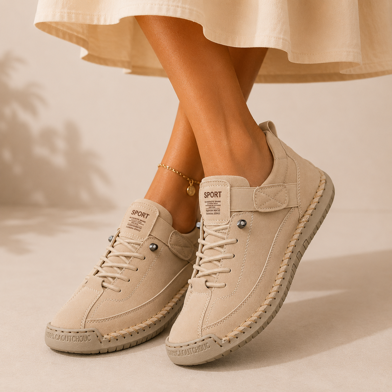 Gisela – Sapatos ortopédicos confortáveis com efeito de pele