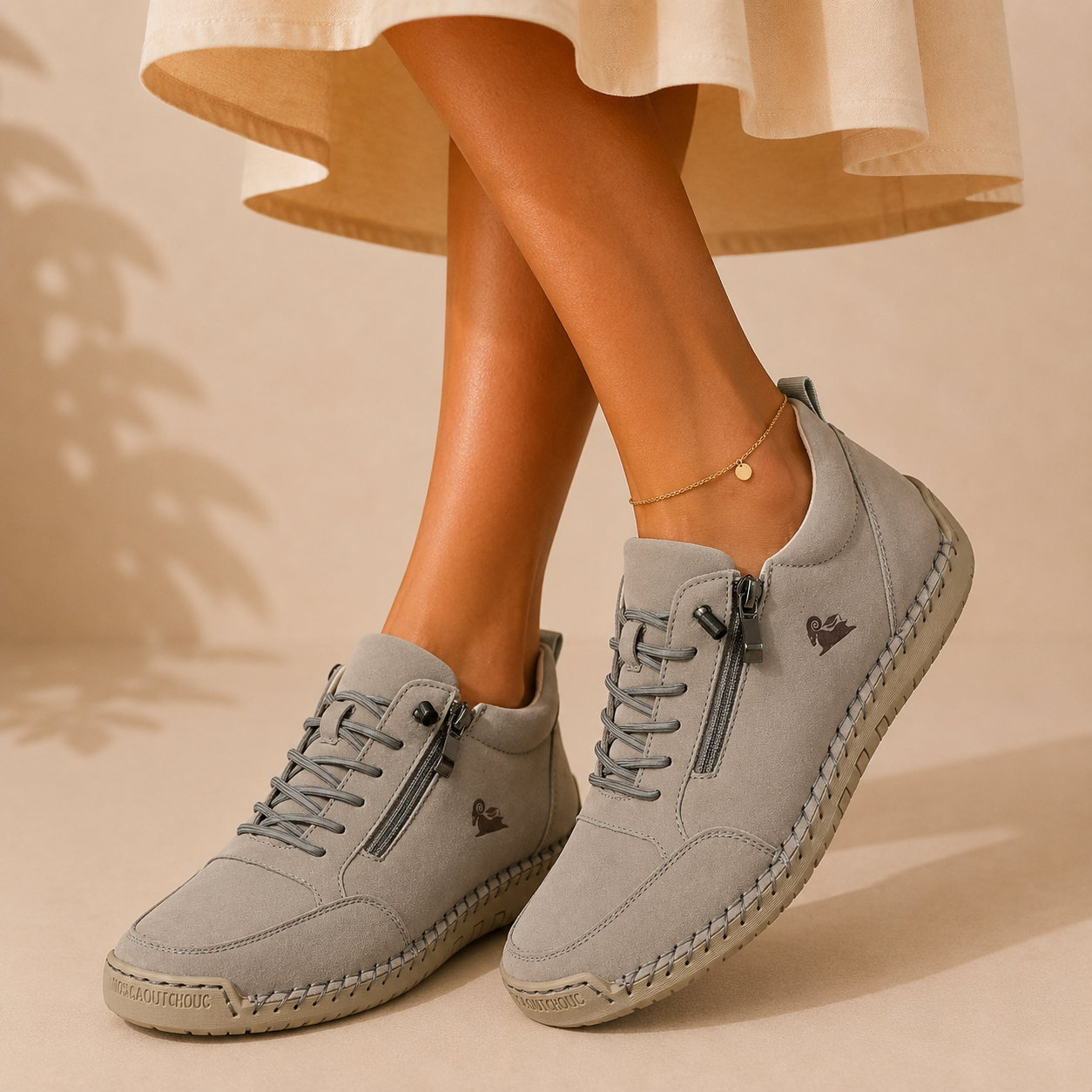 Mila – Sapatilhas ortopédicas confortáveis com fecho de correr