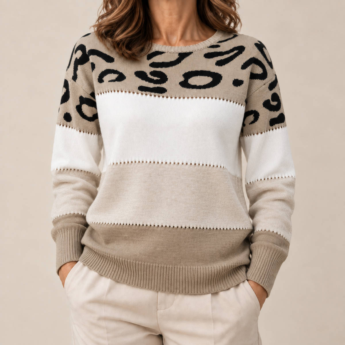 Sofia | Camisola com estampado leopardo