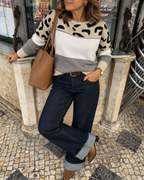 Sofia | Camisola com estampado leopardo