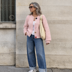 Lara | Cardigan de malha com botões em coração