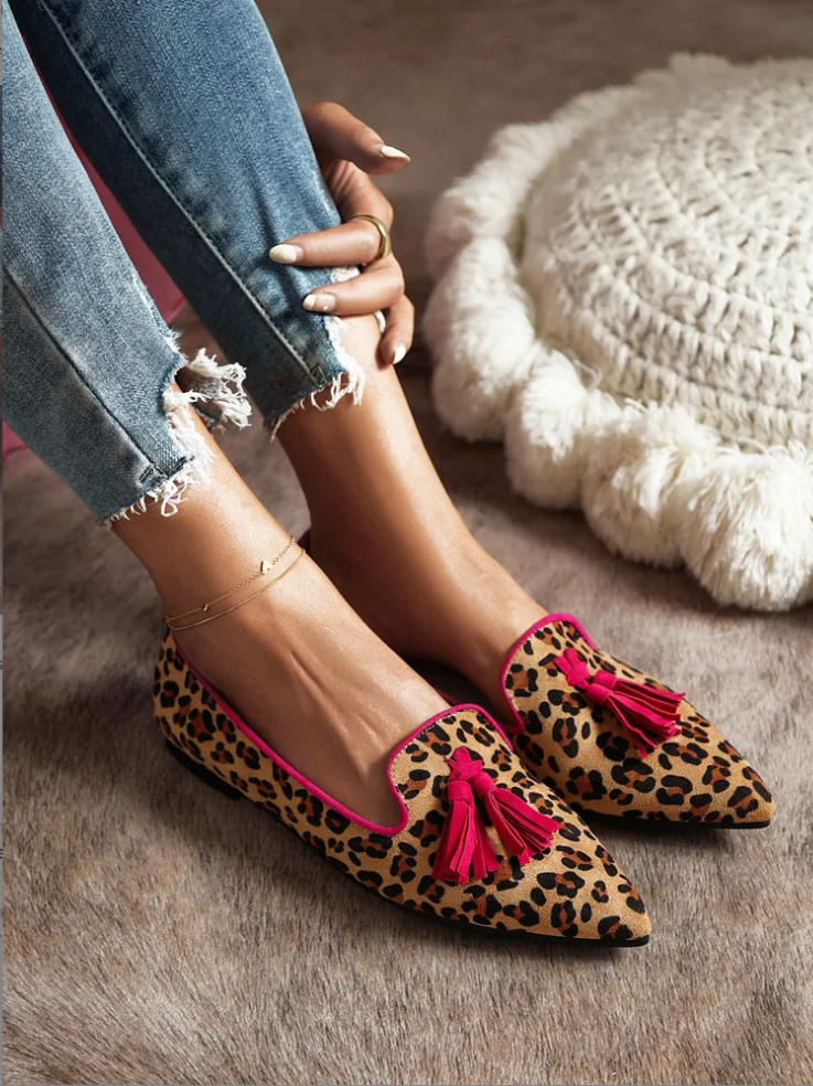 Gelly | Mocassins Safari com Estampado de Leopardo